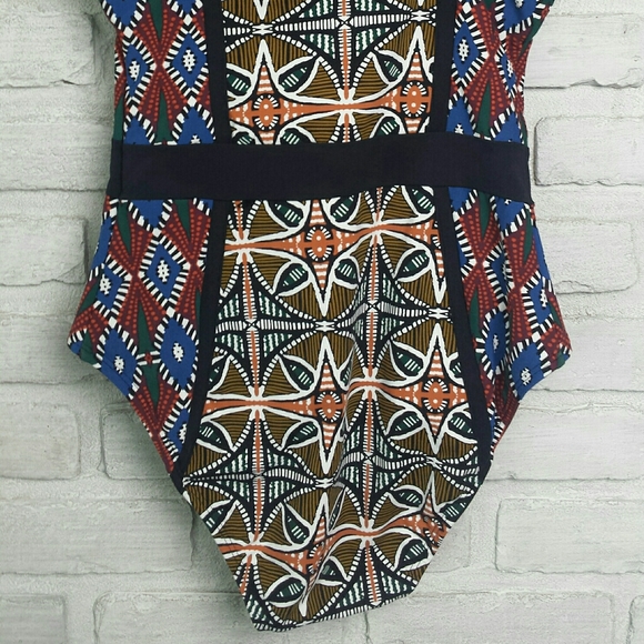 NWT Bleu Rod Beattie Women's Multi Color Print One Piece Swim Suit 4 - Picture 9 of 12